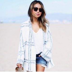 Free People window pane cardigan